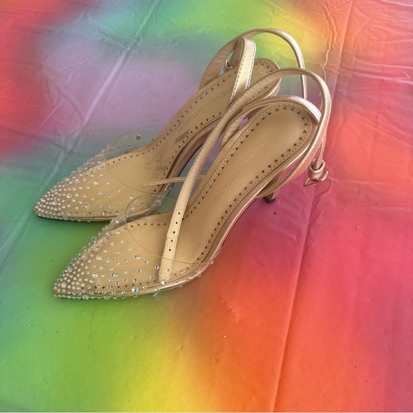 Sparkly Tan Heels - Picture 2 of 5